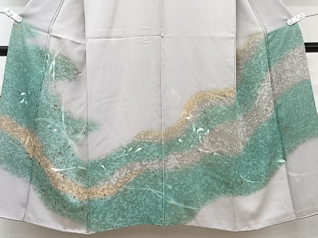 平和屋着物□訪問着 抽象文様 暈し染め 金彩 正絹 逸品 CABG6936xi