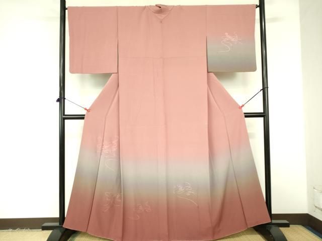 平和屋着物●総刺繍 訪問着 中国三大刺繍 汕頭刺繍 スワトウ刺繍 辻が花 鴛鴦扇面草花文 暈し染め 金糸 金通し地 正絹 逸品 AABG2740cs 平和屋着物□中国三大刺繍 スワトウ刺繍 汕頭刺繍 総刺繍 色留訪問着