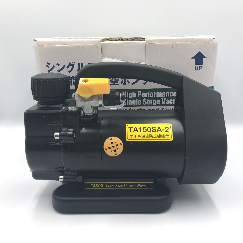 イチネンTASCO タスコ 100V シングルステージ真空ポンプ 通電確認のみ TA-150SA-2 中古美品