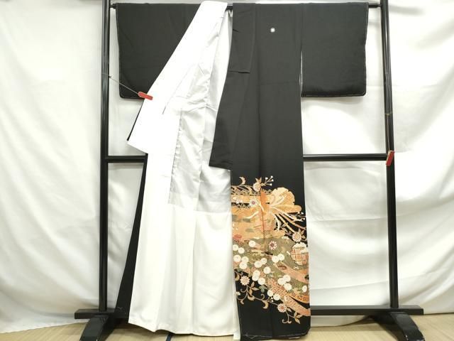 平和屋着物●女性　行灯袴　刺繍　雪輪桜文　金糸　洗える着物　未使用　DABA4891az 平和屋着物○極上 創業460年・千總 色留袖 駒刺繍 正倉院熨斗花文 金彩