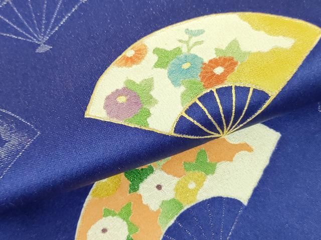 平和屋着物▽訪問着 扇面花文 金彩 正絹 逸品 DABF3412op - メルカリ