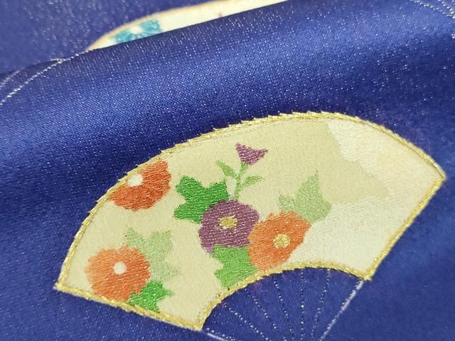 平和屋着物▽訪問着 扇面花文 金彩 正絹 逸品 DABF3412op - メルカリ