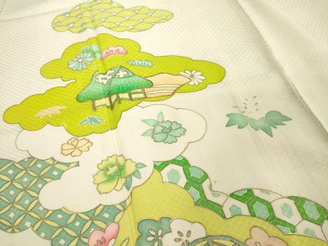 平和屋着物□訪問着 雲重ね風景文 暈し染め 金彩 正絹 逸品 DABF4459cd
