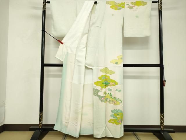 平和屋着物□訪問着 雲重ね風景文 暈し染め 金彩 正絹 逸品 DABF4459cd