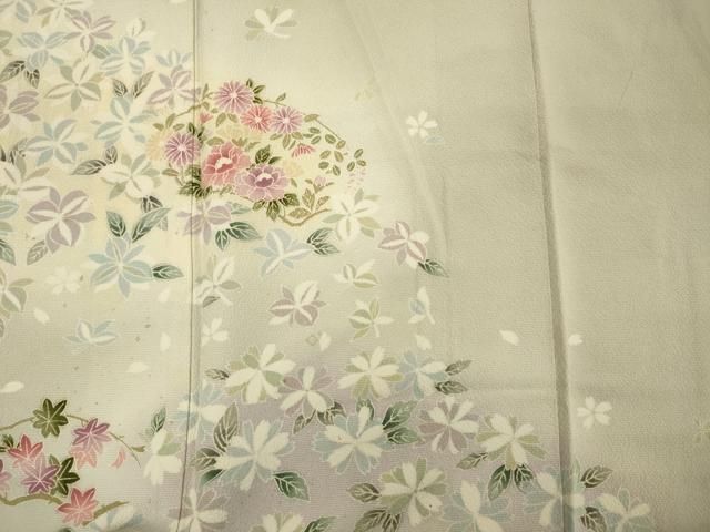 平和屋着物□訪問着 草花文 暈し染め 正絹 逸品 DABF0897ya - メルカリ