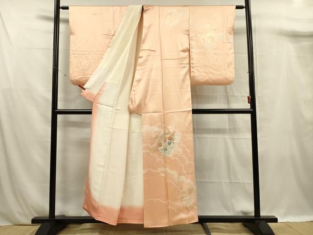 平和屋着物●訪問着　駒刺繍　雪輪重ね文　金彩　正絹　逸品　AABF0552fy 楽天市場】平和屋着物○銀座きしや 訪問着 駒刺繍 吉祥花文 金彩 正絹