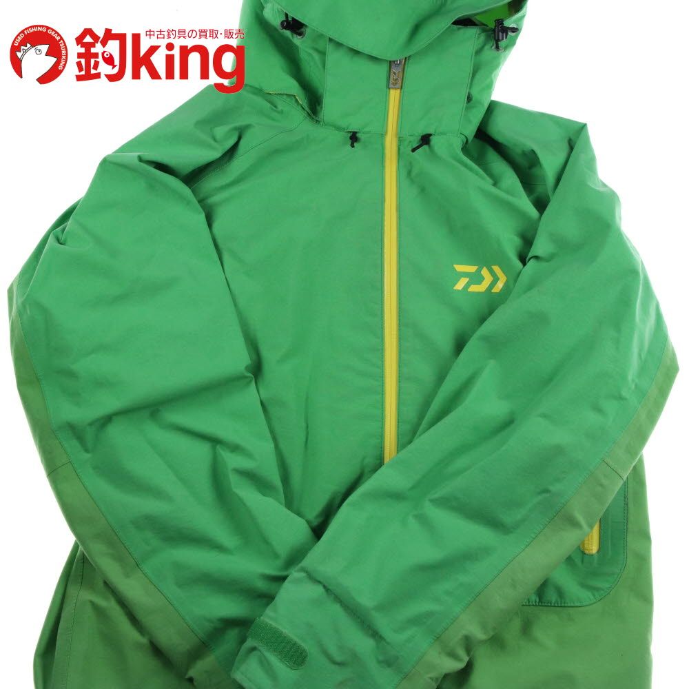 Daiwa GORE-TEX レインスーツ DR-1603 グリーン XL 中古】 ダイワ ゴアテックス レインスーツ DR-1603 Mサイズ /SF020L
