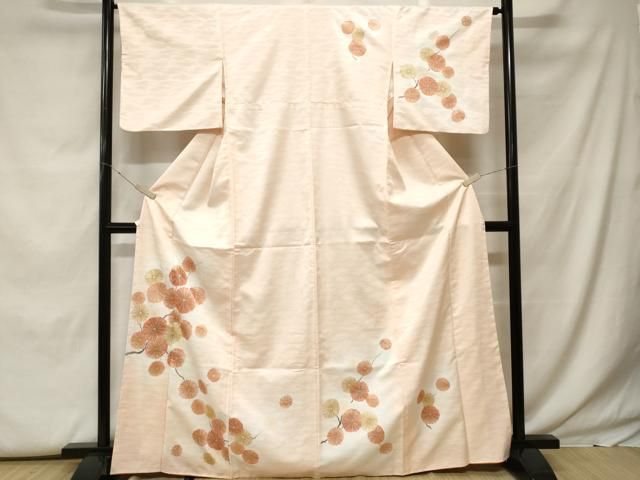 平和屋着物■訪問着　枝花文　金彩　洗える着物　CABF9847ev 7,984円