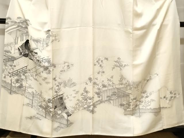 平和屋着物□訪問着 松竹梅 十二単 暈し染め 金彩 正絹 逸品