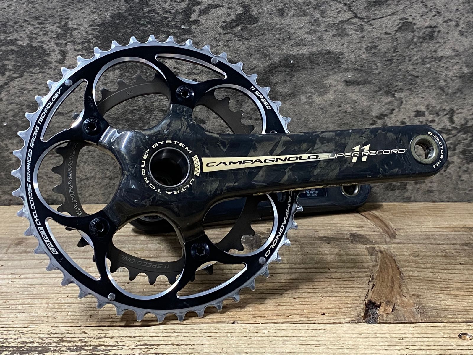 JO358 カンパニョーロ CAMPAGNOLO スーパーレコード SUPER RECORD クランクセット 46/36T 170mm