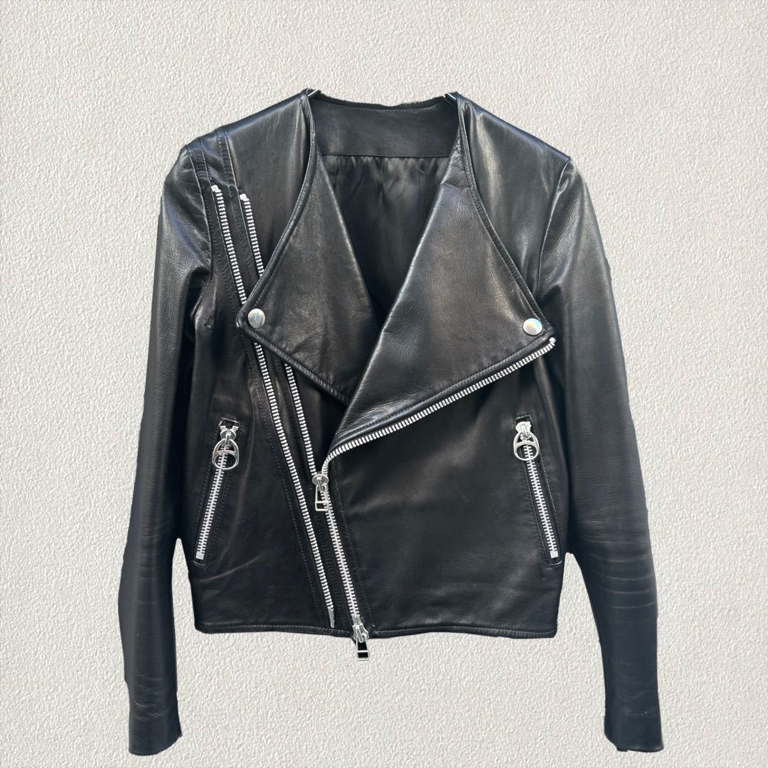 レザーレディースライダース本革banal chic bizarre banal chic bizarre レザージャケット 馬革 変形デザイン - メルカリ