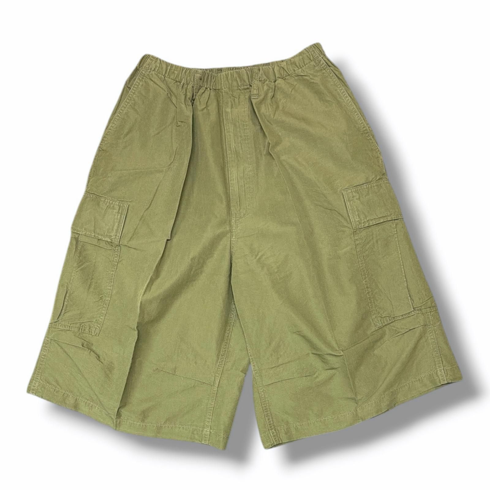 参考上代39600円 未使用 COOTIE 25SS N/C Poplin 6 Pocket Easy Shorts イージーカーゴショーツ ハーフパンツ クーティー CTE-25S116 セージ M （14924M）