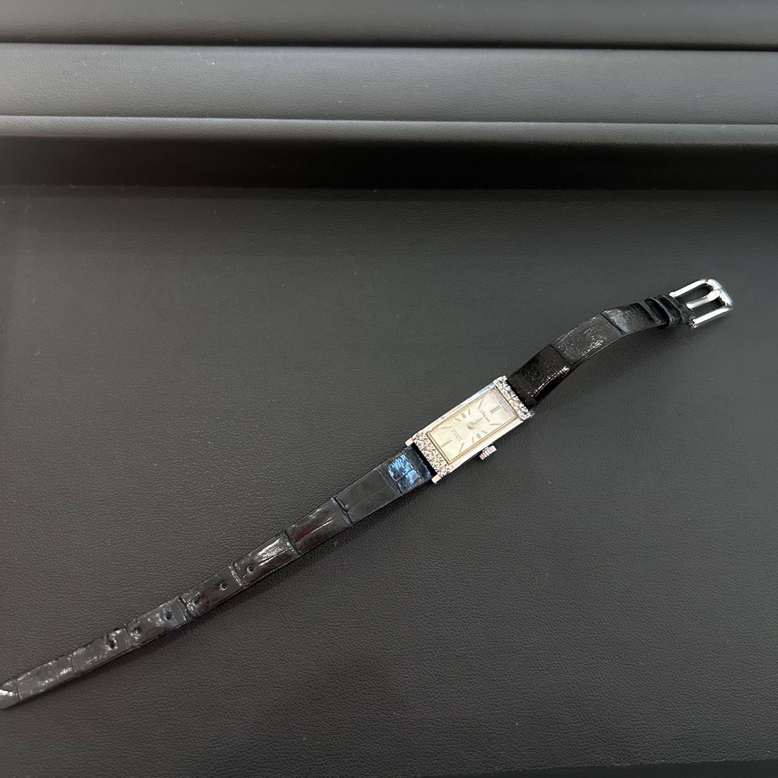 K14WG 金無垢】Lady Seiko レディセイコー 手巻き アンティーク 腕時計