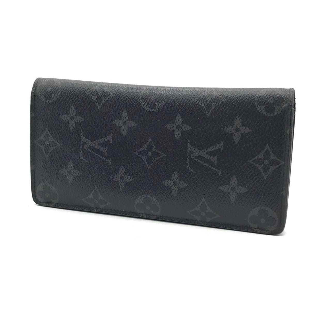 【倉吉店】 中古 LOUIS VUITTON | ルイ・ヴィトン 長財布 モノグラム エクリプス ポルトフォイユ・ブラザ 二つ折り長財布 M61997 モノグラム エクリプス 【125】