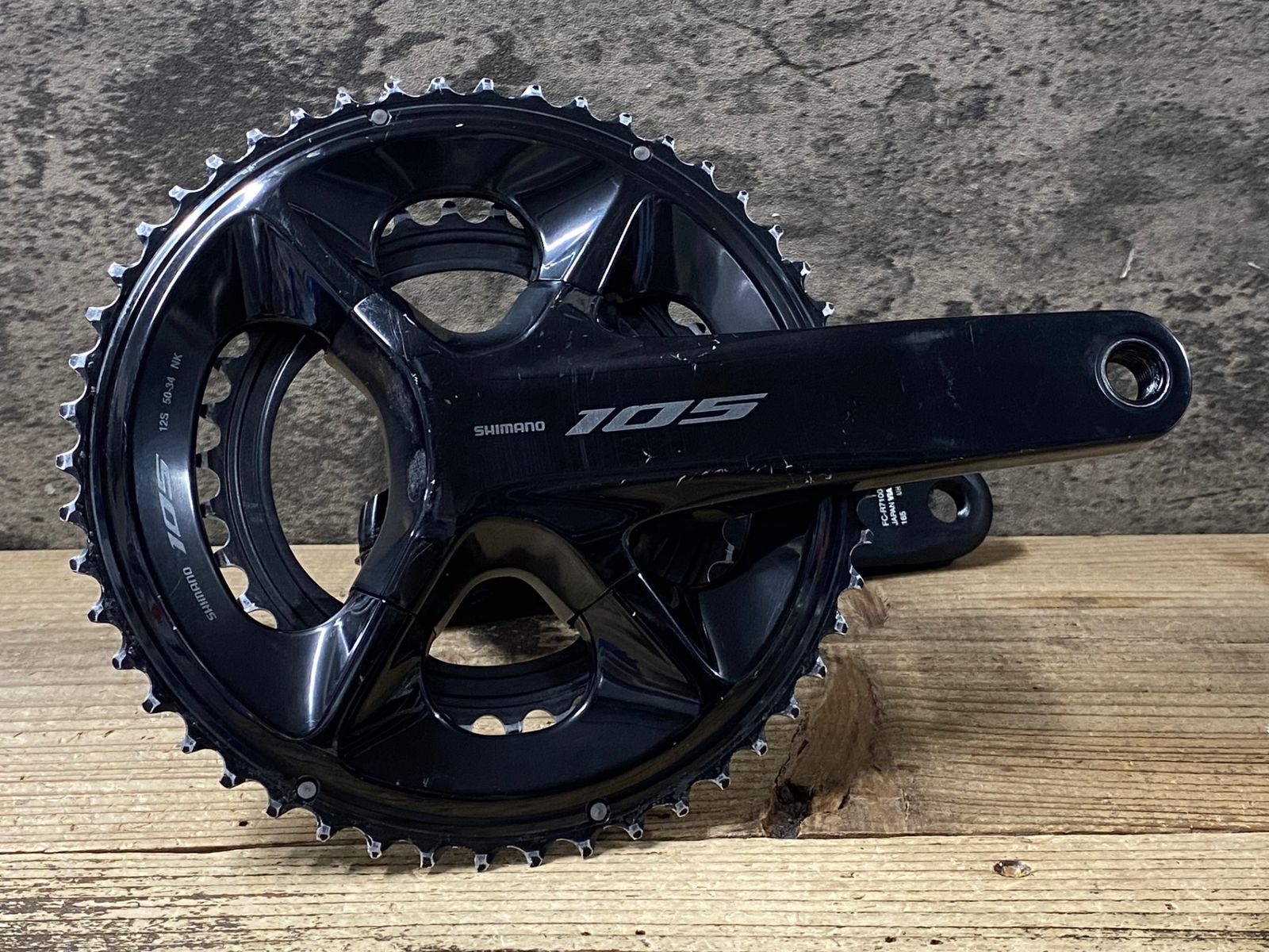 JU484 シマノ SHIMANO 105 FC-R7100 クランクセット 165mm 50/34T
