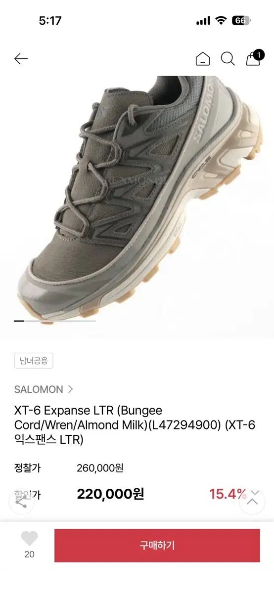 SALOMON XT-6 エクスペンス LTR (バンジーコード レン) 255