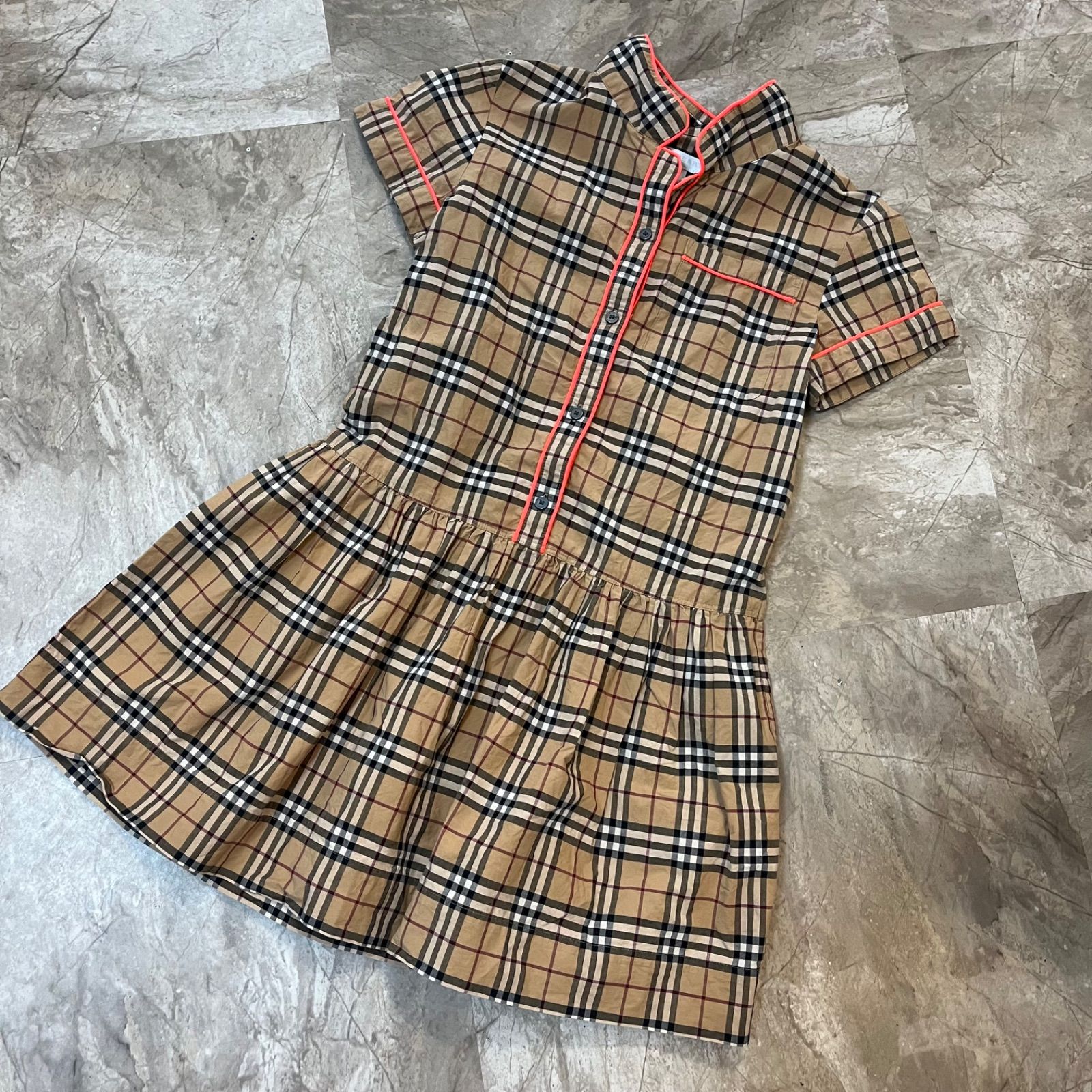 バーバリー チルドレン　ワンピース　140センチ i)BURBERRY バーバリー チルドレン 子供服 ワンピース 140cm 綿 100