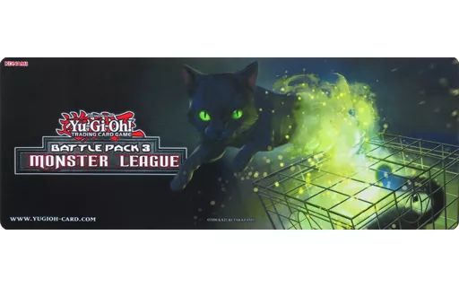 【中古】サプライ [単品] 量子猫 デュエルフィールド(プレイマット) 「遊戯王OCG 英語版 Sealed Play Battle Kit3 Monster League-シールドプレイバトルキット モンスター リーグ-(量子猫ver.)」 同梱品