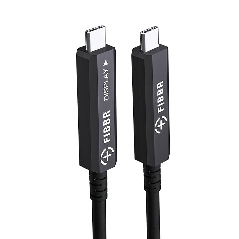 【新品】 光ファイバーUSB Cケーブル 5m、タッチスクリーンディスプレイ、HDビジネスミーティングソリューション、ウェブカメラ、カメラ、プロジェクターなどと互換性のあるフル機能のアクティブ光USB C コード