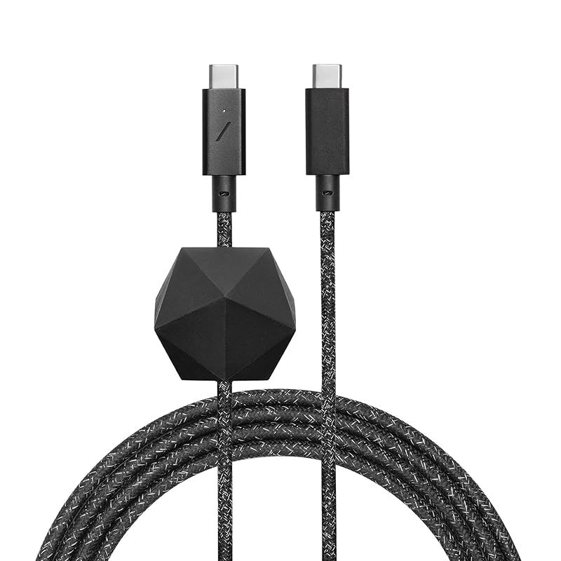 【新品】 Native Union Type-C Desk Cable ? USB-C to USB-C 2.4m 超強力滑り止め充電ケーブル アンカーウェイト付き ? iPhone Air、17、17e、MacBooks M5、Surface Go 4、 1