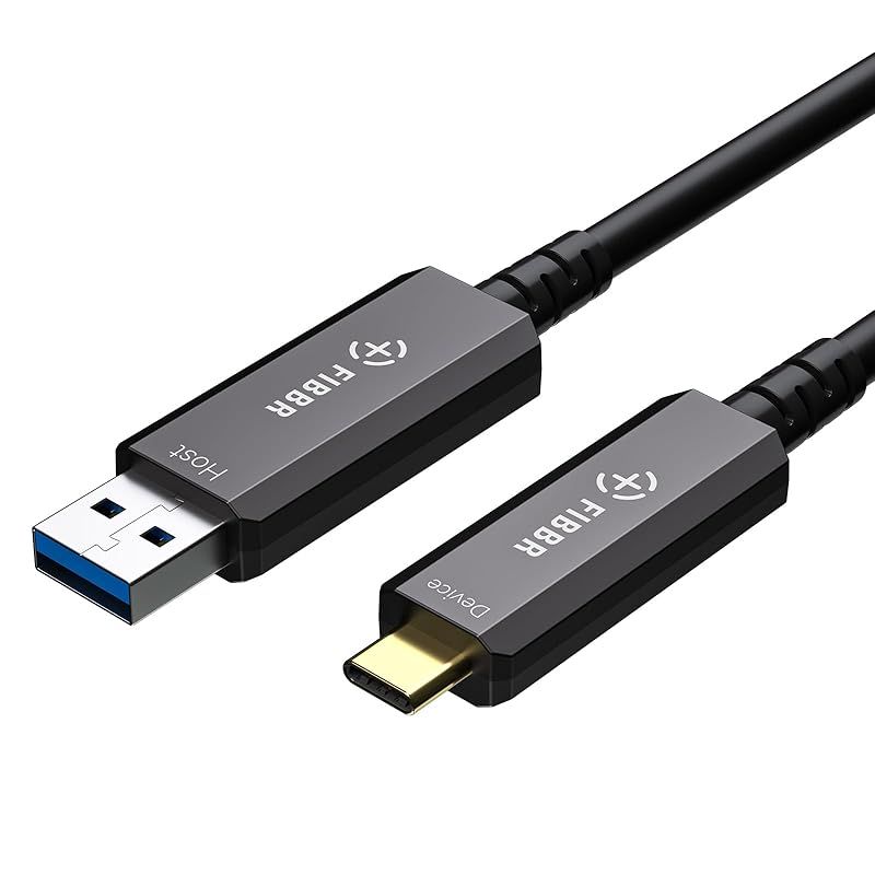 【新品】 FIBBRアクティブオプティカルUSB3.2 Cケーブル、10Gbpsの高速USB AからUSB Cケーブル (10m) 1