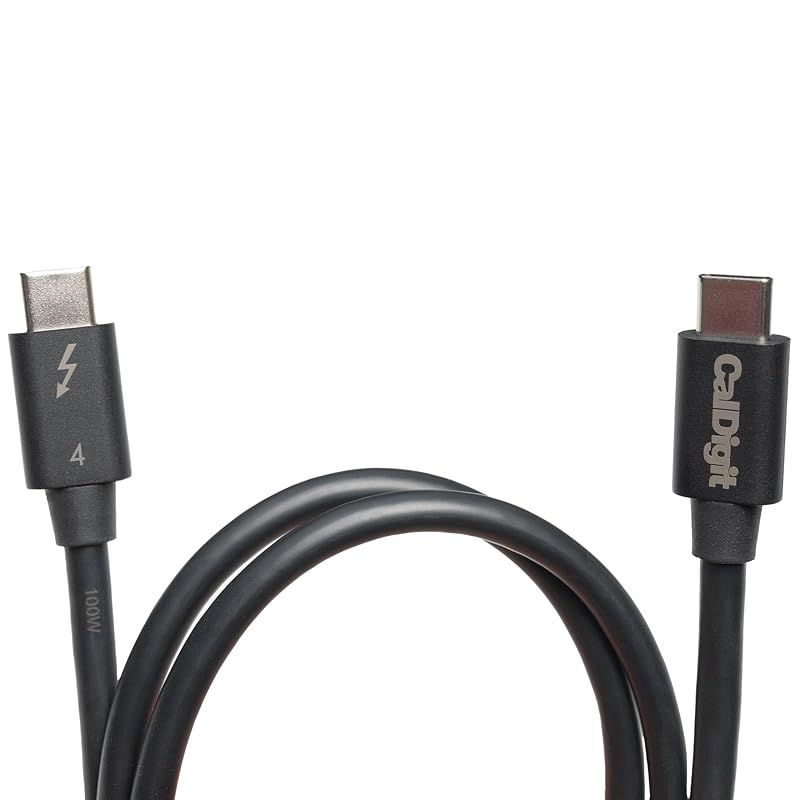 【新品】 [Intel認証] CalDigit Thunderbolt 4/USB 4ケーブル (2.0m) - Active 40Gb/s, 100W, 20V, 5A,Thunderbolt 3 & USB Type C, MacBook Pro, i 1