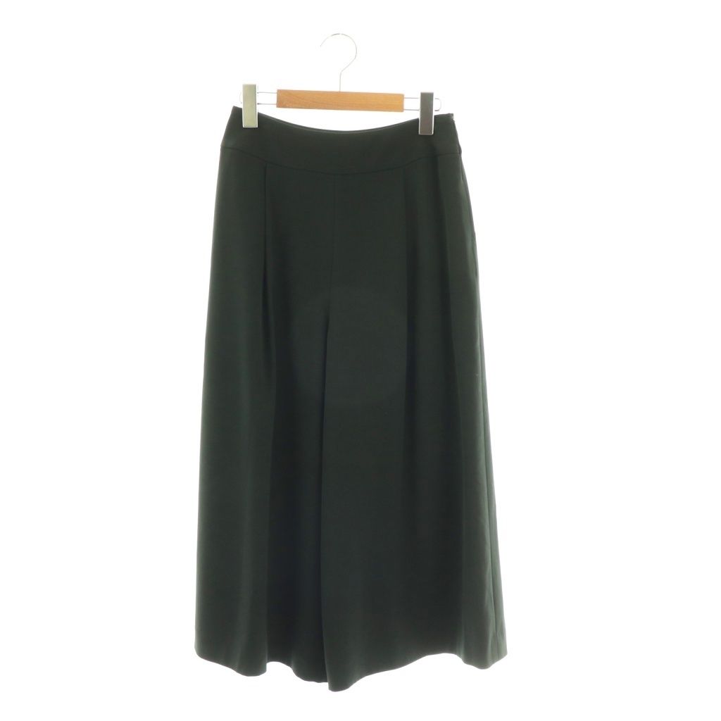 ルネ Rene basic パンツ ワイド ガウチョ クロップド 34 黒 ブラック /HS ■GY62