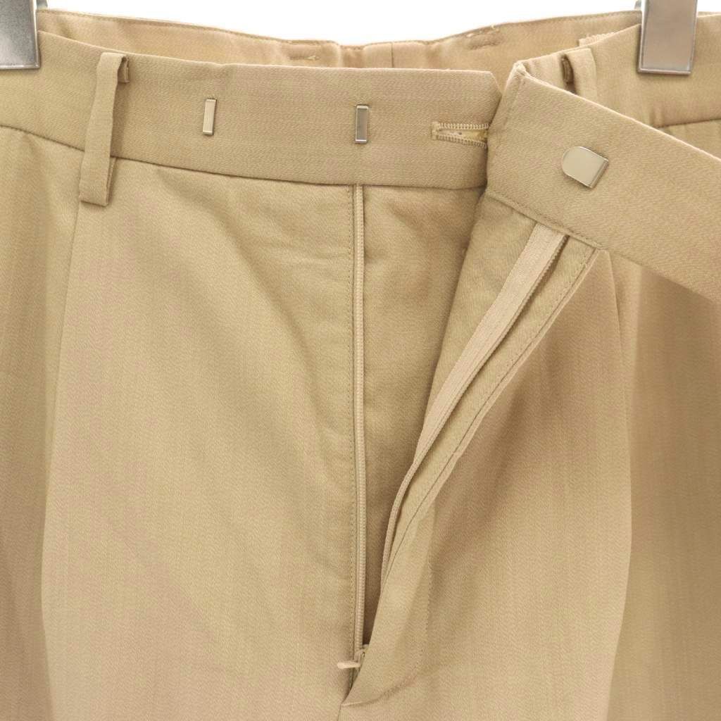 オーラリー AURALEE サンプル品 パンツ スラックス タック ベージュ