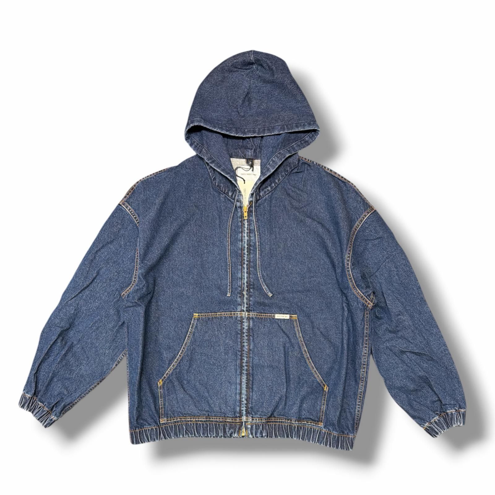 参考上代46200円 未使用 COOTIE 25AW 12.5oz Denim Zip Up Hooded
