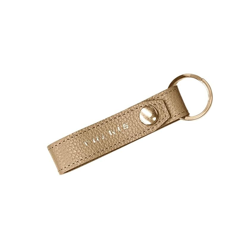 【新品】 FULRIS 奇跡のリング スコッチガード 撥水加工 本革 キーホルダー ベージュ H11.5×W3×D1.3cm 251822