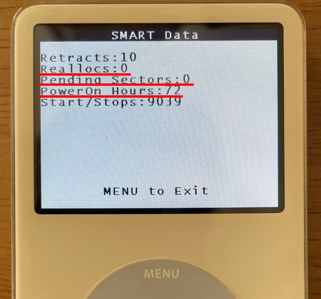 iPod classic 第5世代 30GB ホワイト ほぼ未使用 稼働72h 完動品 箱