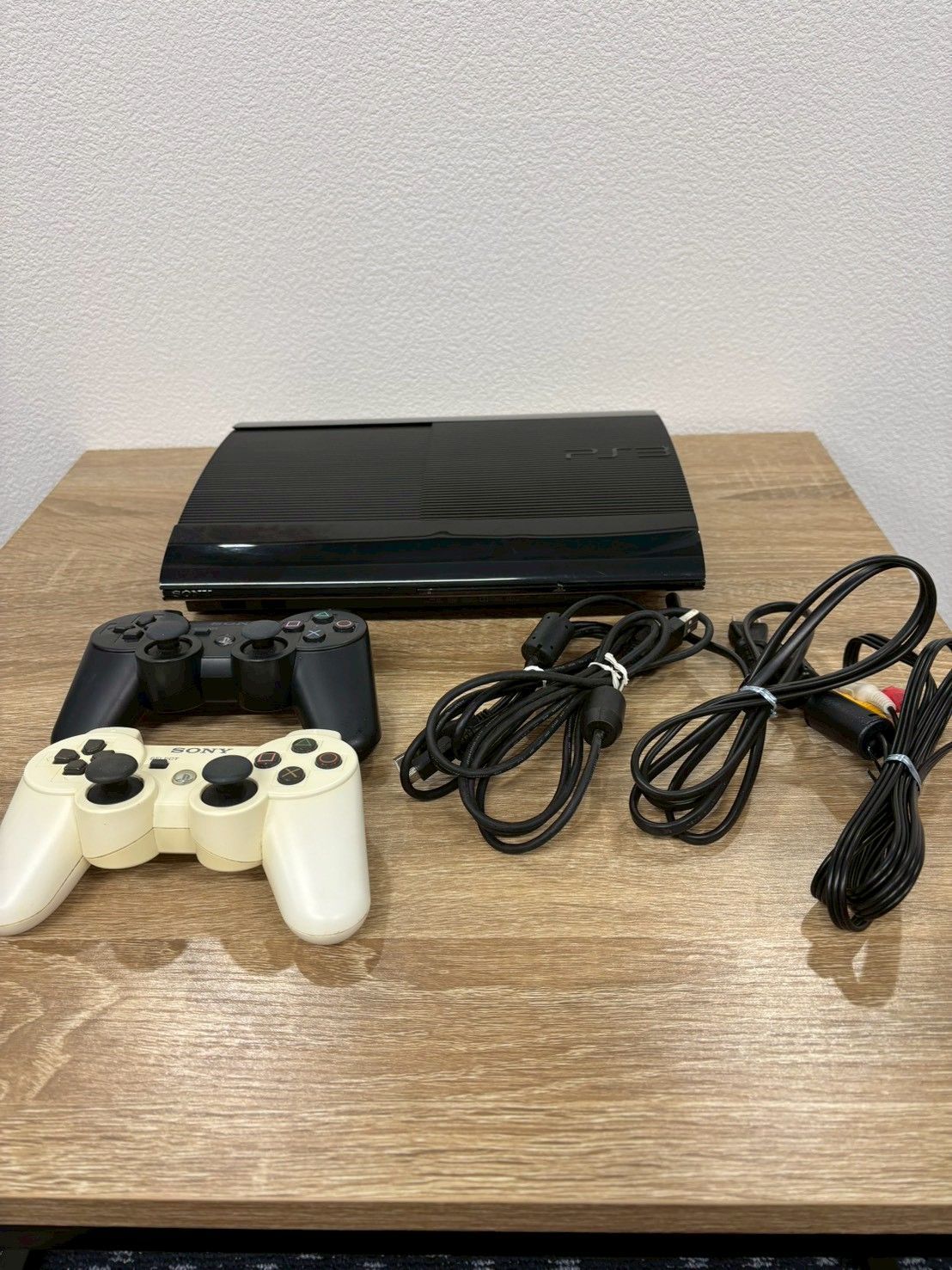 SONY ソニー PlayStation3 PS3 スーパースリム CECH-4300C ブラック 本体 コントローラー2個付き DUALSHOCK3 通電確認済み ジャンク