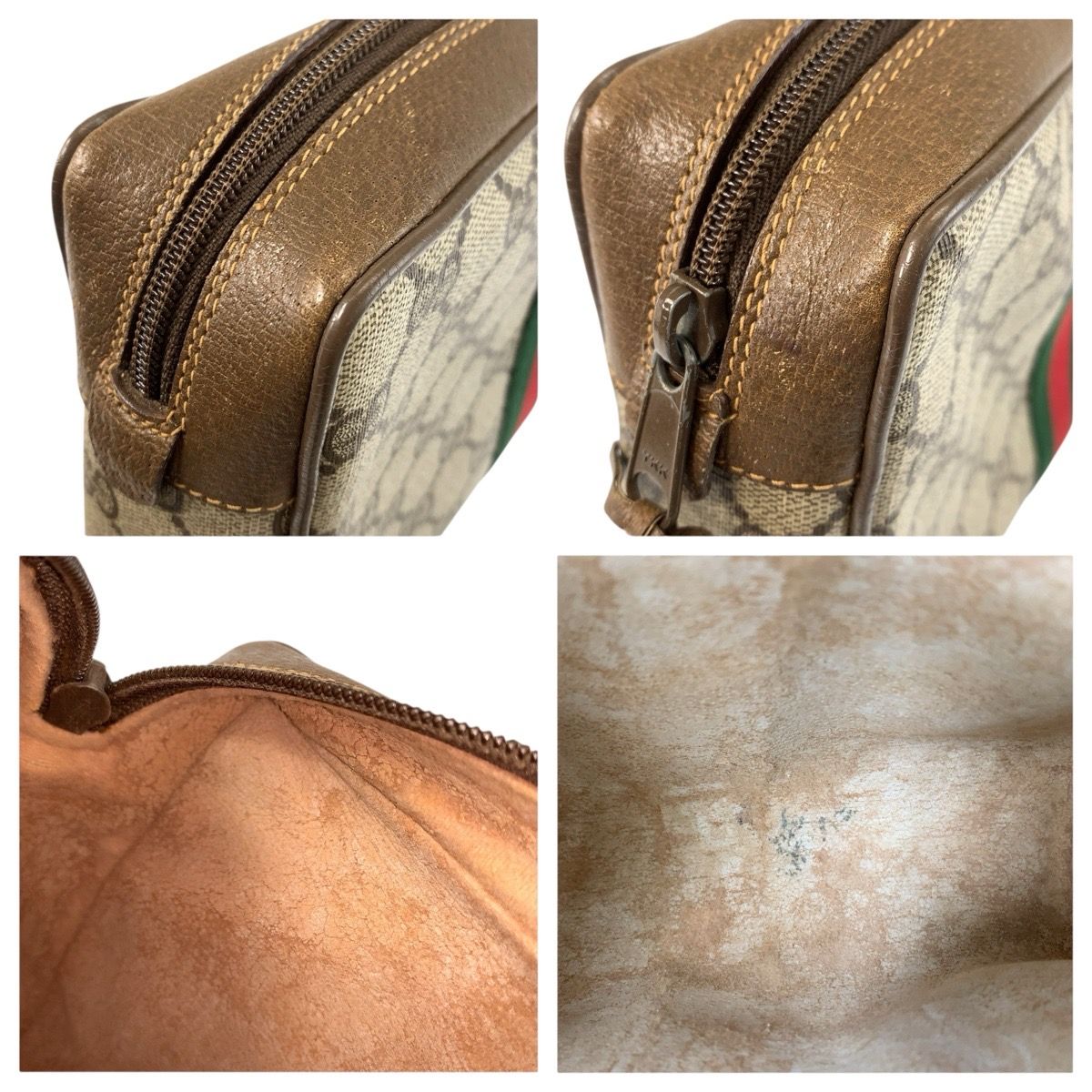 GUCCI グッチ シェリーライン ベージュ ブラウン GGスプリーム