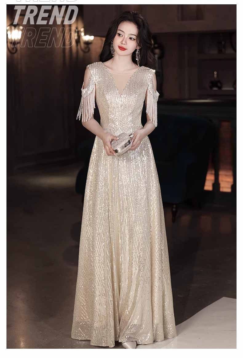 人気商品 ウエディングドレス 二次会 前撮り 大きいサイズ 結婚式/二次会ドレス 海外挙式 ウェディングドレス ライトドレス 花嫁ドレス ロングドレス 後撮り 結婚式 スレンダードレス 袖なし ワンピース 宴会 司会者　ゴールド