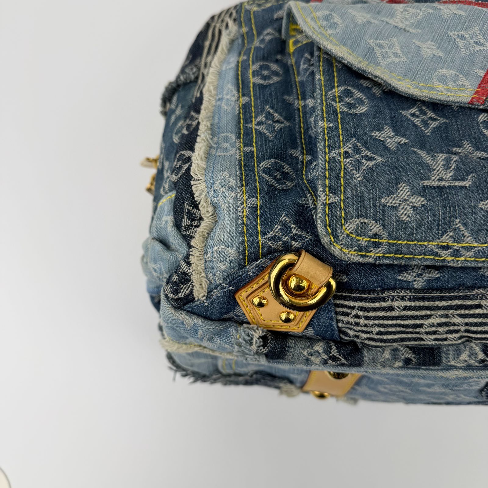 中古】LOUIS VUITTON ルイヴィトン モノグラム パッチワーク ボウリィ