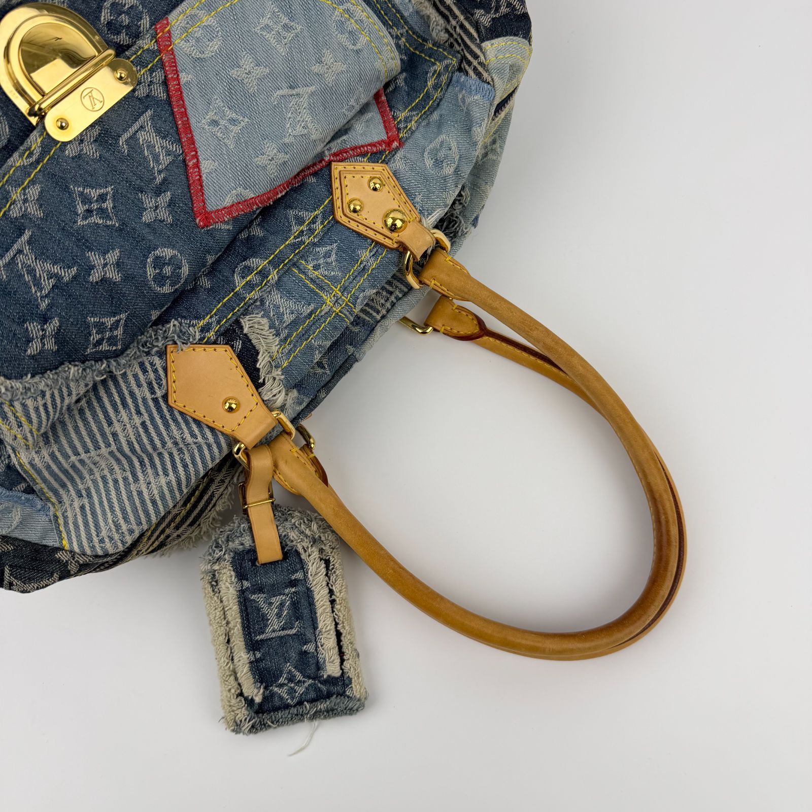 中古】LOUIS VUITTON ルイヴィトン モノグラム パッチワーク ボウリィ 