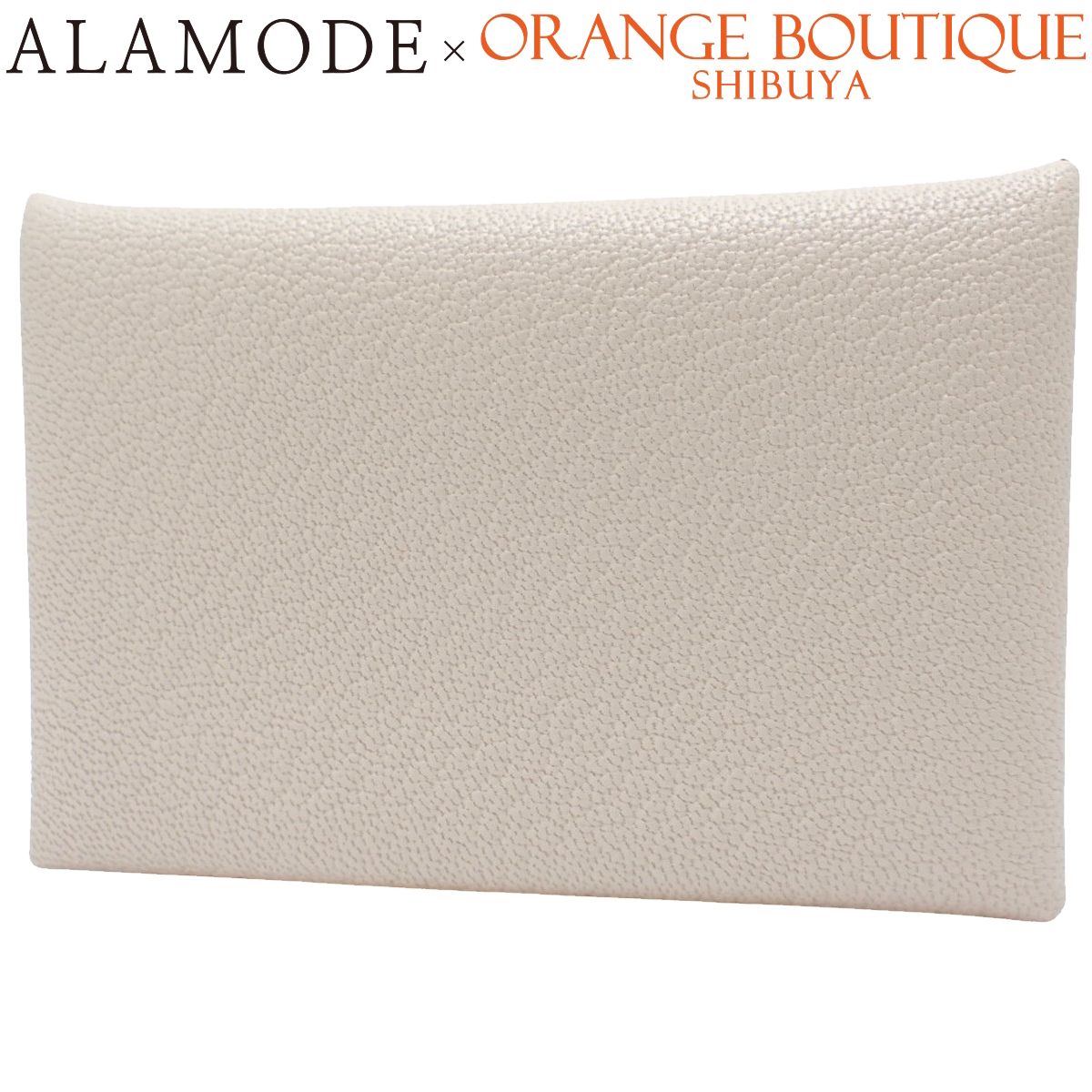 HERMES(エルメス) カルヴィ ナタ アイボリー シェブルミゾル パラジウム金具 シルバー金具 K刻印 カードケース/パスケース 名刺入れ 定期入れ カードホルダー 小物 レディース 40802194229【中古】【アラモード】