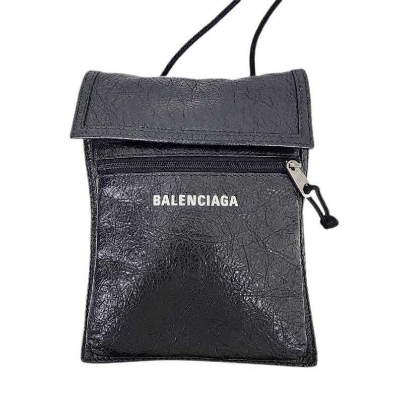 バレンシアガ BALENCIAGA エクスプローラー ショルダーバッグ ポーチ ポシェット ナイロン ブラック 532298 中古 新入荷 OB2271 中古・古着通販】BALENCIAGA (バレンシアガ) ナイロンエクスプローラー