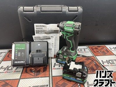 ■【未使用】HiKOKI ハイコーキ WH36DC(2XPSZ) インパクトドライバ バッテリー(BSL 36A18BX)×2付【ハンズクラフト宮崎新名爪店】