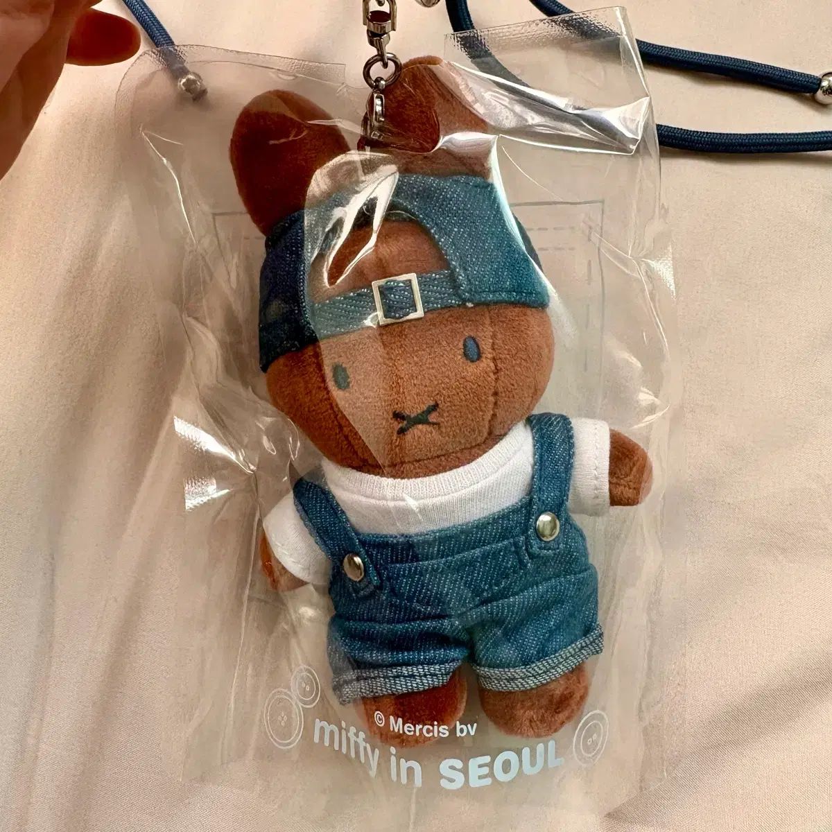 SEOUL ミッフィーストア デニム ぬいぐるみ キーリング デニム メラニ 新品