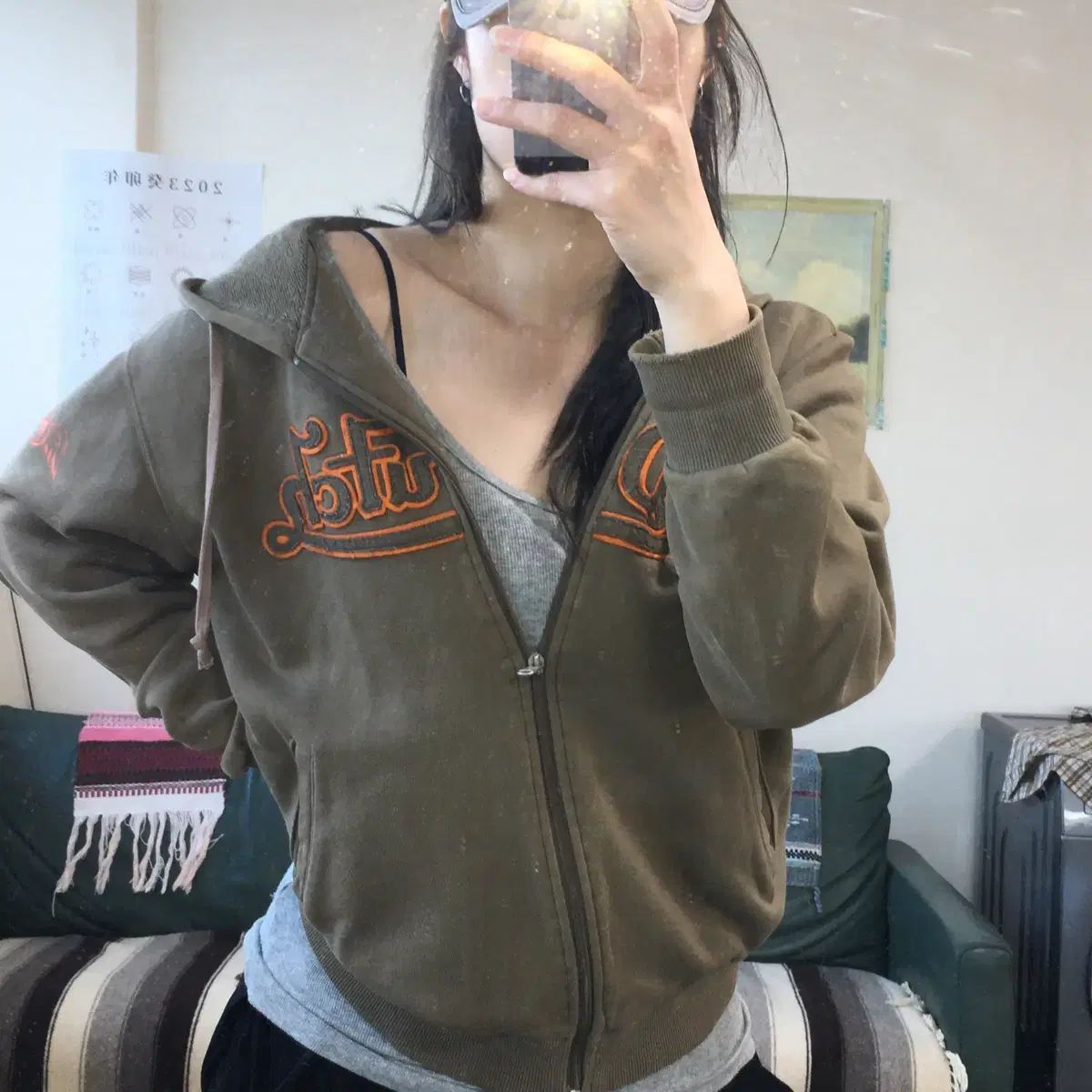 トゥーティー/A8 von dutch original y2k フードジップアップ ヴィンテージ パッチ
