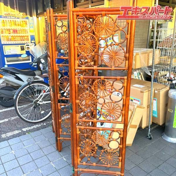 4連パーテーション ヴィンテージ アンティーク ラタン 湘南台店 - メルカリ