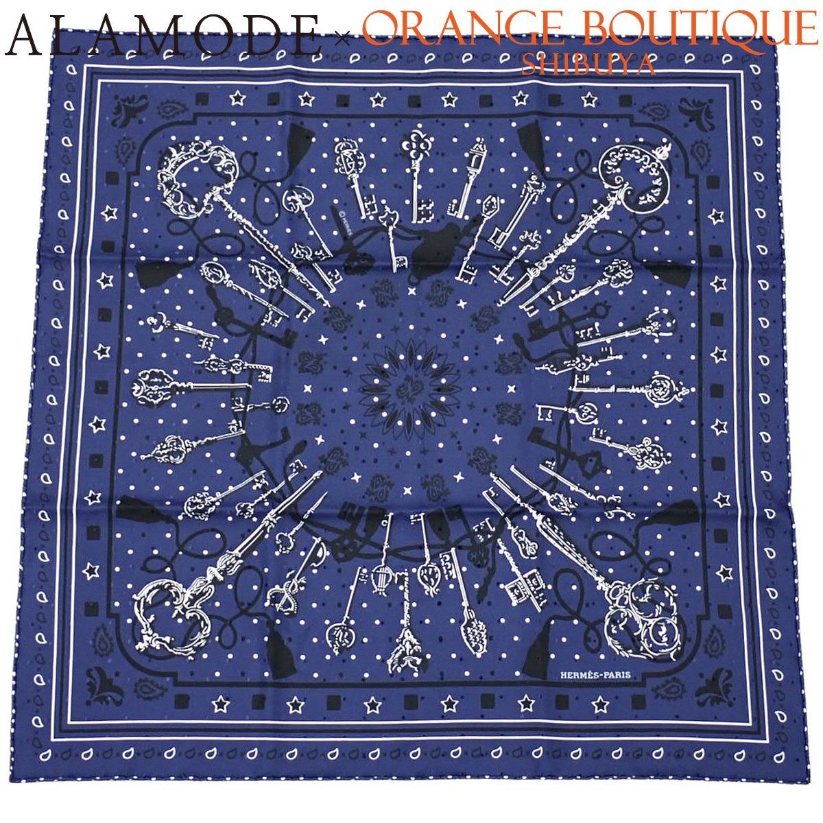 HERMES(エルメス) Les Cles Bandana レ・クレ・バンダナ カレ55
