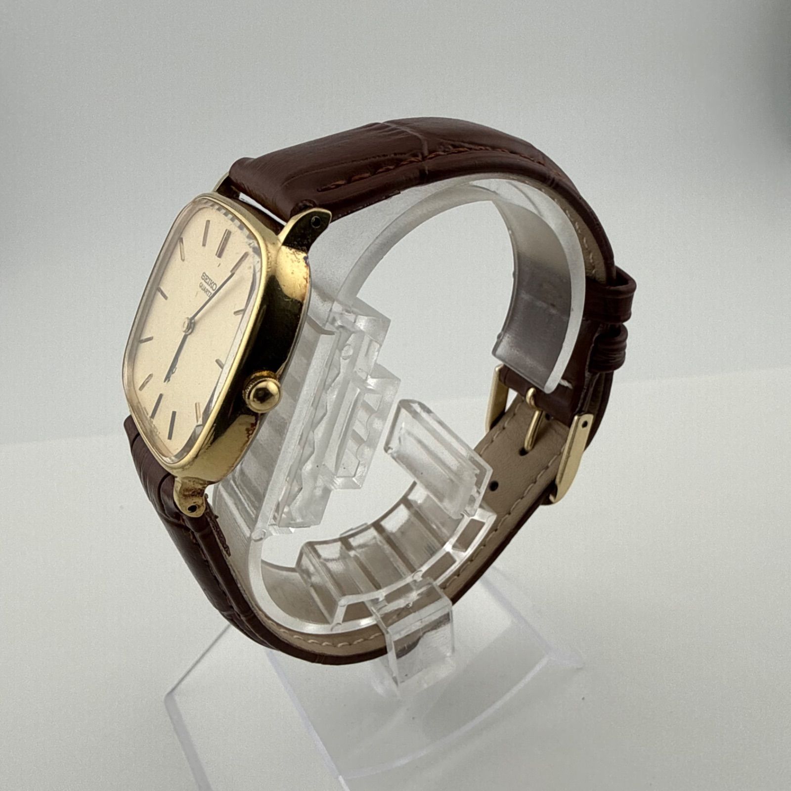 SEIKO クォーツ メンズ 7820-5050 腕時計 メッシュベルト 稼働 SEIKO 7820-5050 セイコー スクエア メンズ 腕時計 クォーツ 稼働品