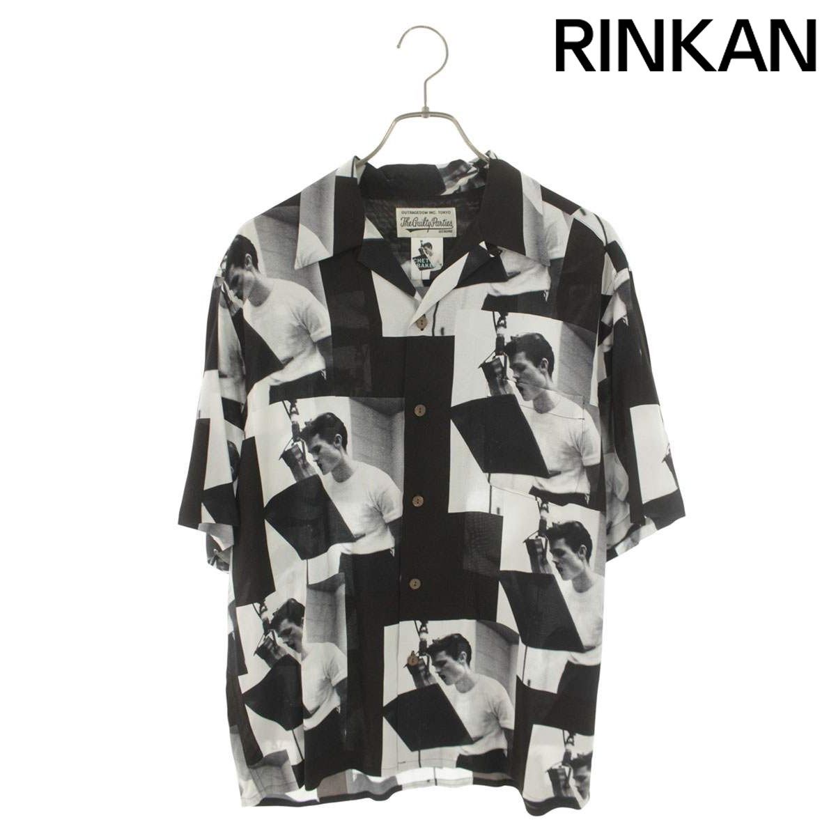ワコマリア CHET BAKER S/S HAWAIIAN SHIRT チェットベイカープリントハワイアン半袖シャツ メンズ M