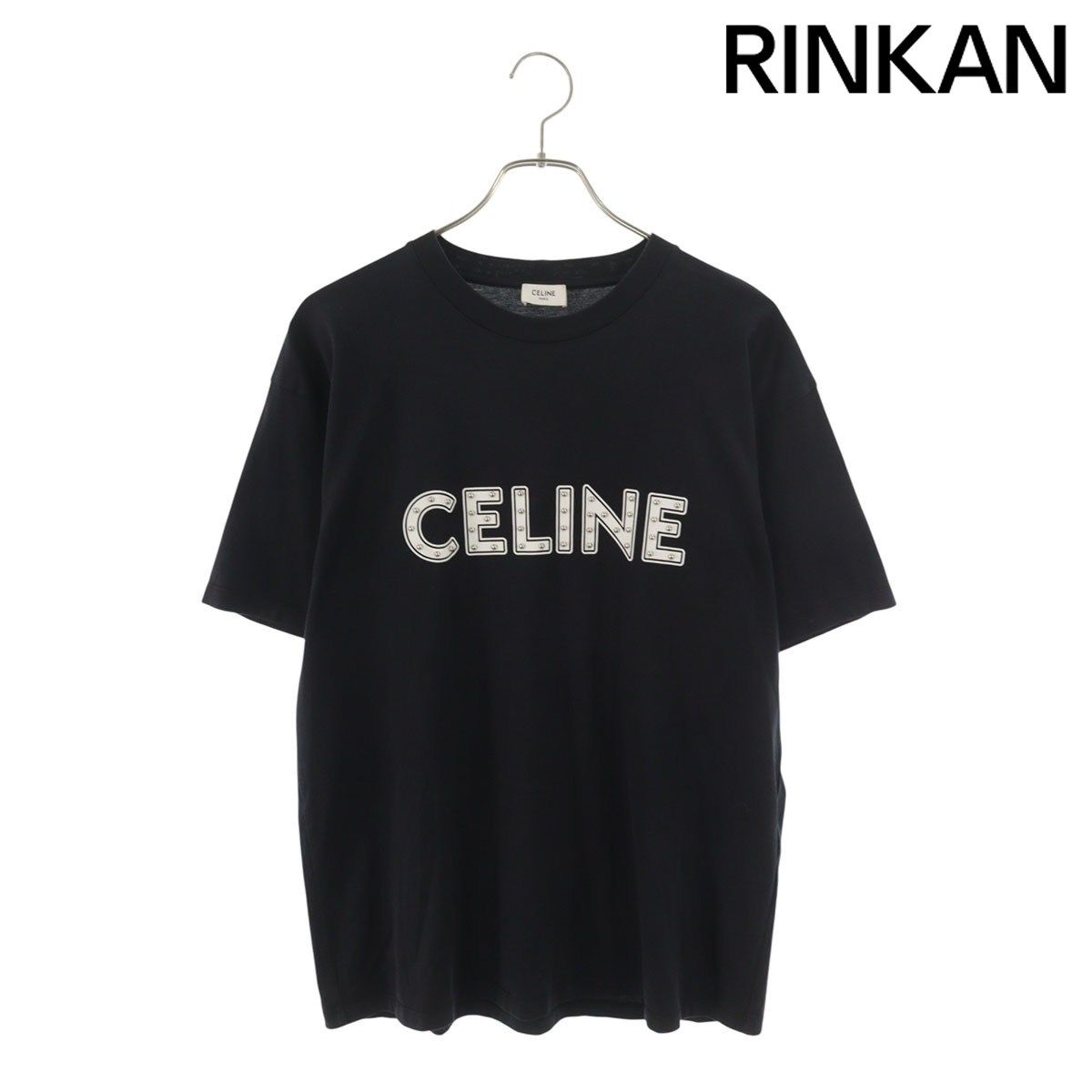 セリーヌ 2X687501F スタッズロゴプリントTシャツ メンズ S-大阪府 