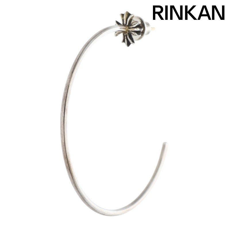 クロムハーツ  HOOP CH PLS/CHプラスフープ シルバーピアス メンズ クロムハーツ HOOP CH PLS/CHプラスフープ シルバーピアス メンズ