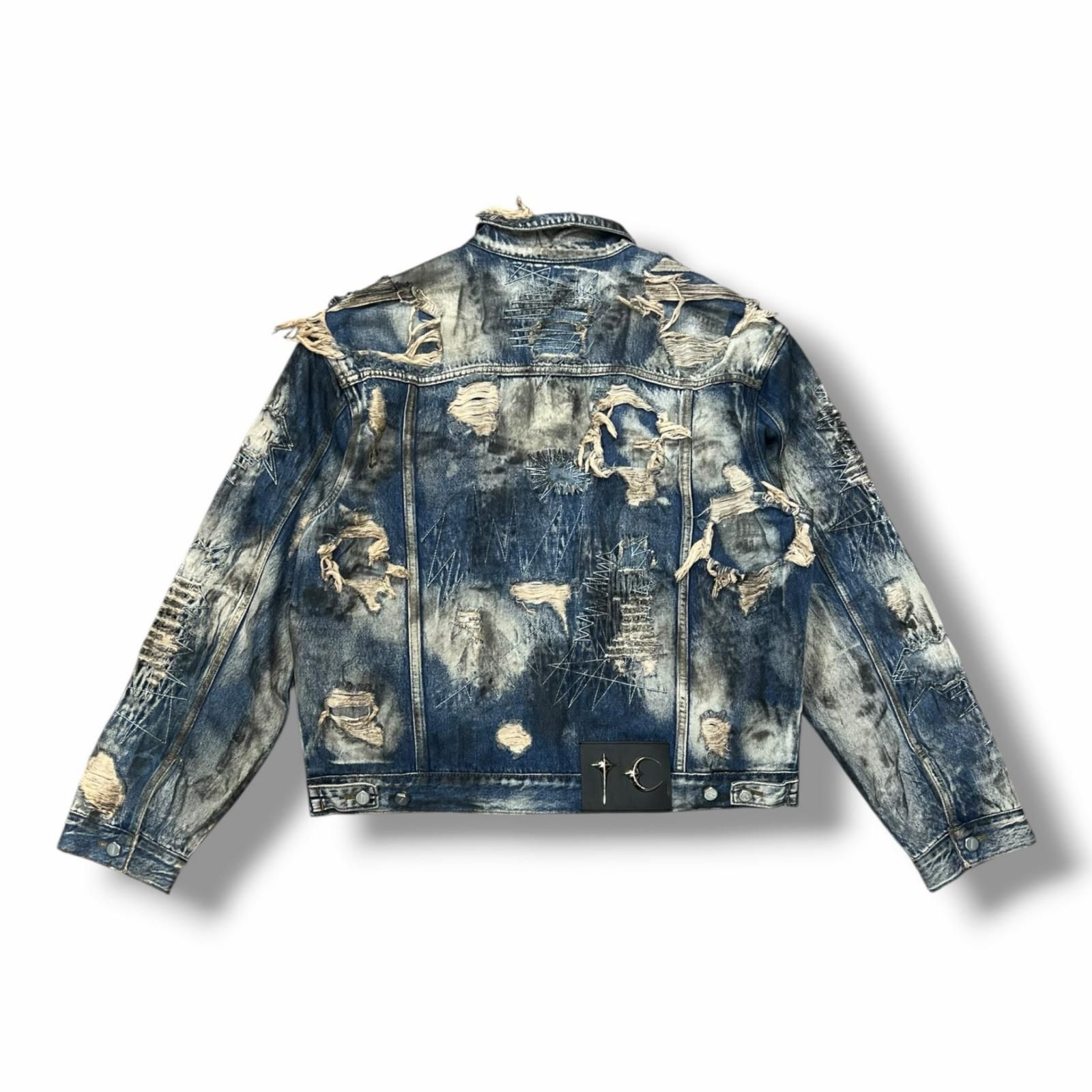 参考上代138600円 THUG CLUB 25AW ハードウォッシュド ダメージ デニム 