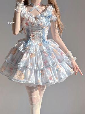 人気商品 LT-254 lolita オリジナル 洋服 ロリータ ワンピース コスプレ衣装 キャラクター衣装 衣装 仮装 レディース 可愛 日系女子中高生 学園祭 文化祭 雰囲気 お呼ばれ イベント 大人 舞台 新年会