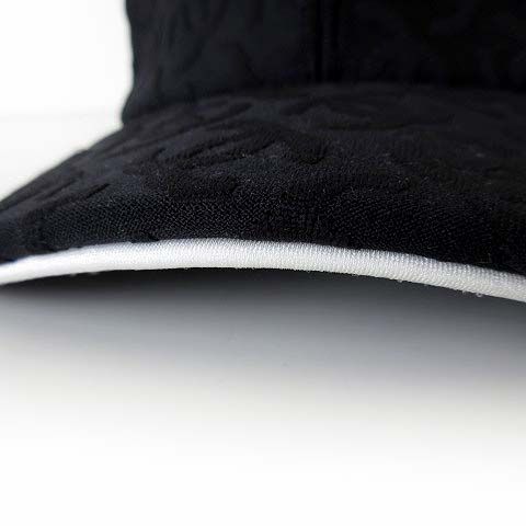 シャネル CHANEL 25SS キャップ 帽子 ココマーク ロゴ 総柄 シルク